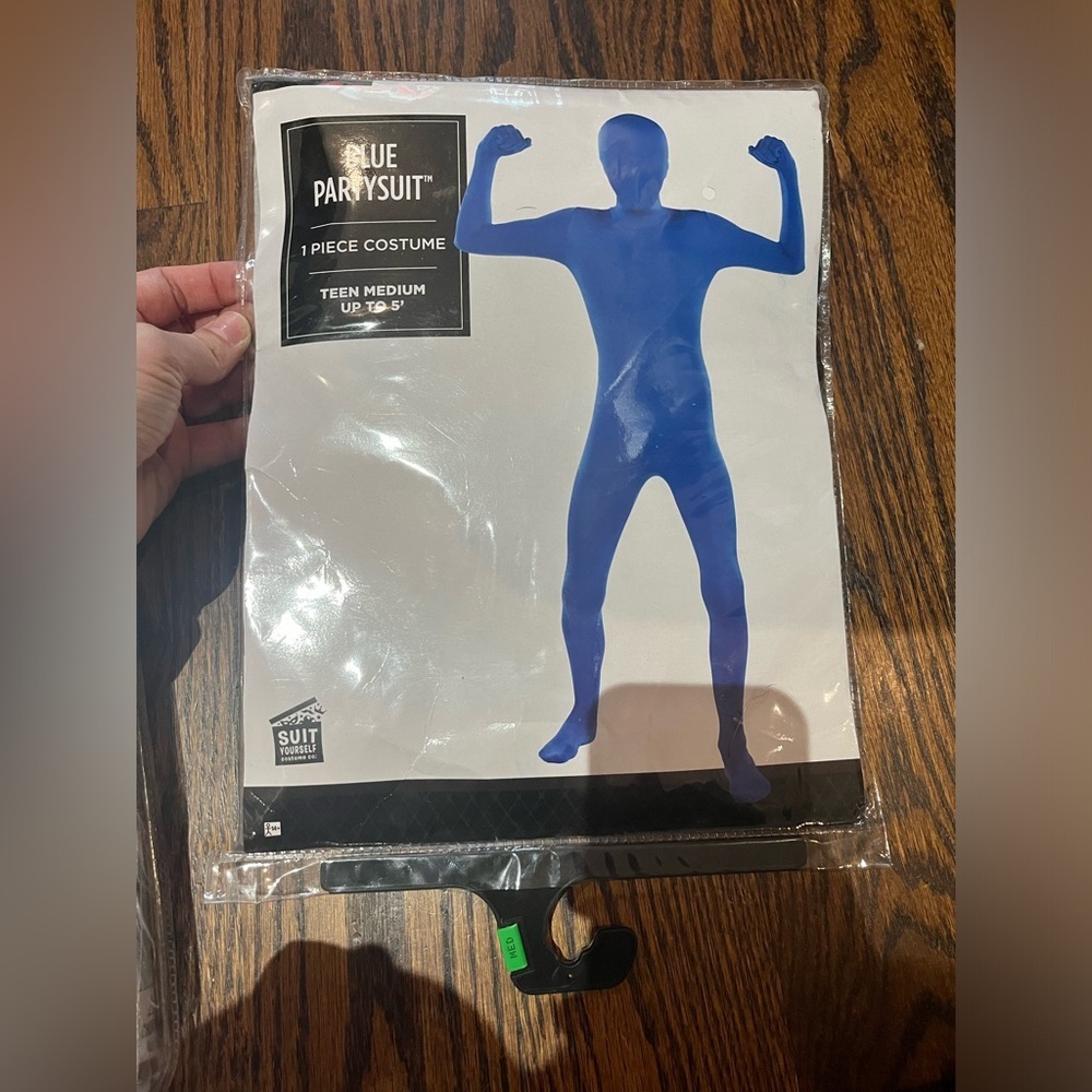 Blue man Costume/leotard - NWT- size medium teen up to 5  feet